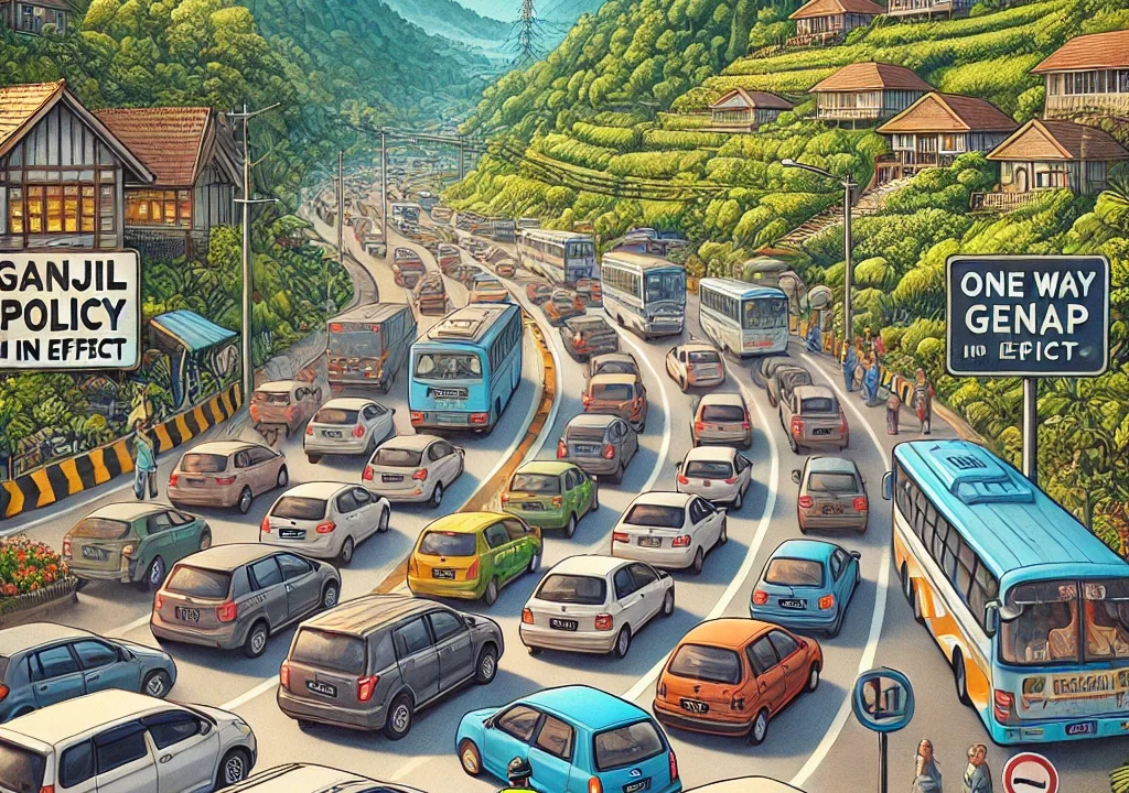 Kondisi Terkini Arus Balik Libur Nataru di Kawasan Puncak Bogor 27/12/2025