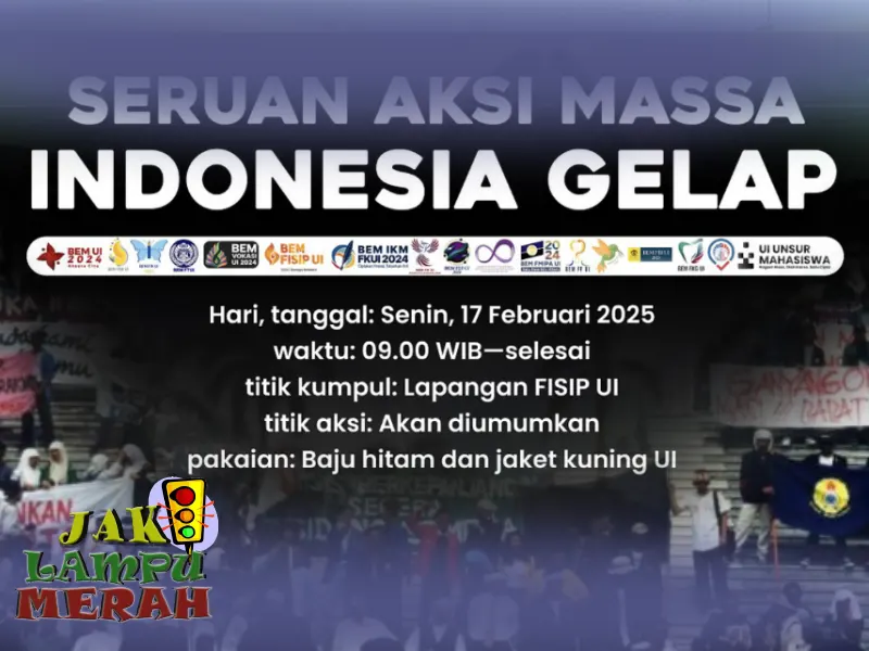 Aksi demonstrasi Indonesia Gelap 2025