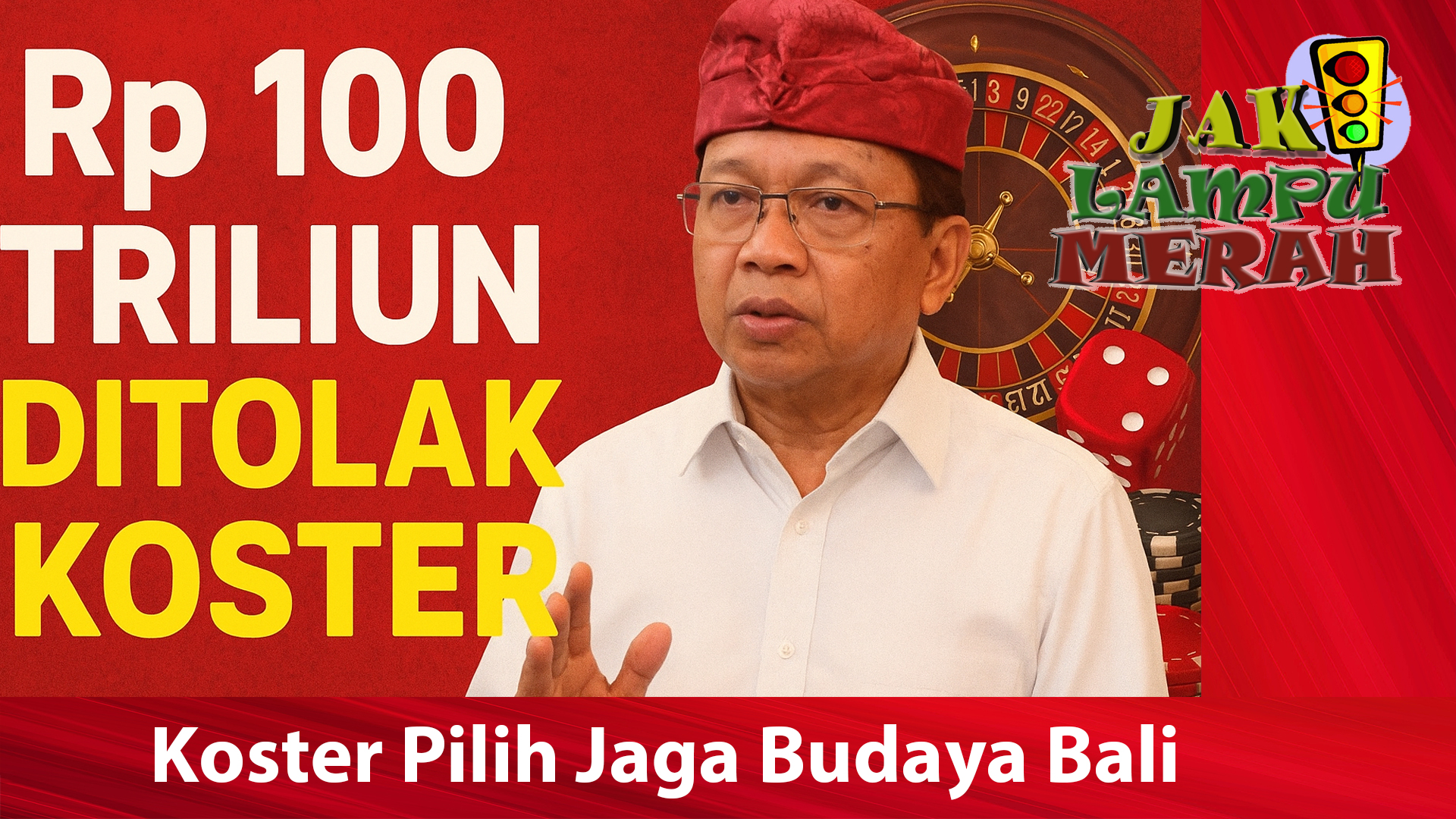 Koster Pilih Jaga Budaya Bali
