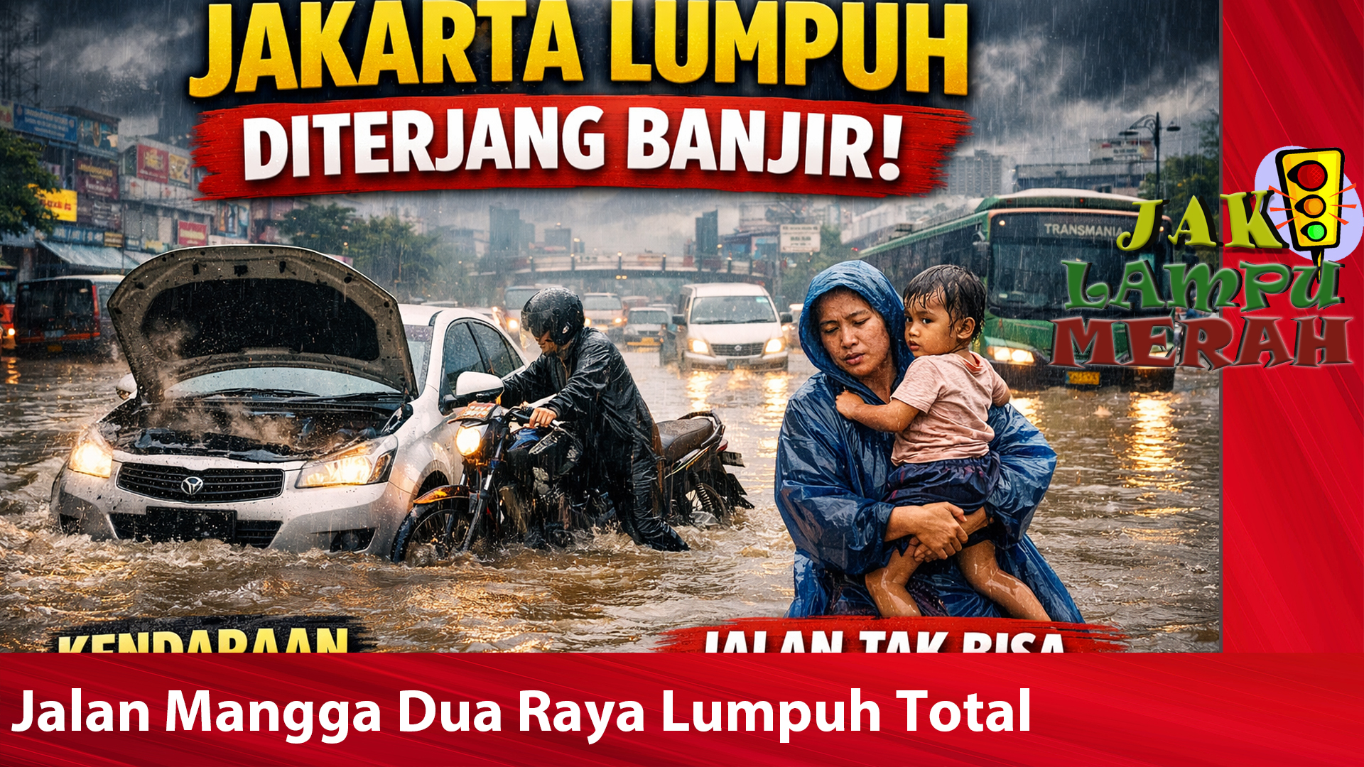 Jakarta Kembali Lumpuh Diterjang Banjir